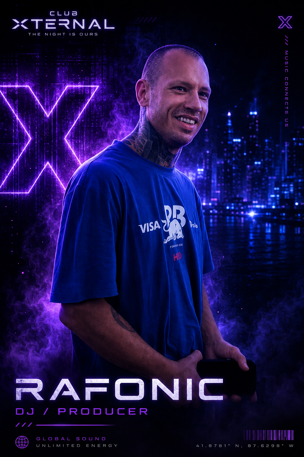 Rafonic Club Xternal artist artwork